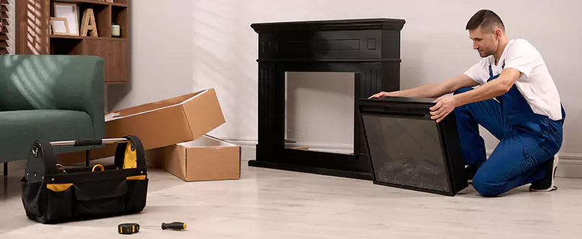 Old Rusted Metal Fireplace Repair And Replacement in Laurel, MD