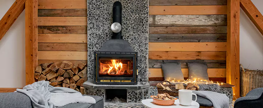 Thelin Hearth Products Direct Vent Gas Stove Fireplace Inspection in Laurel, Maryland